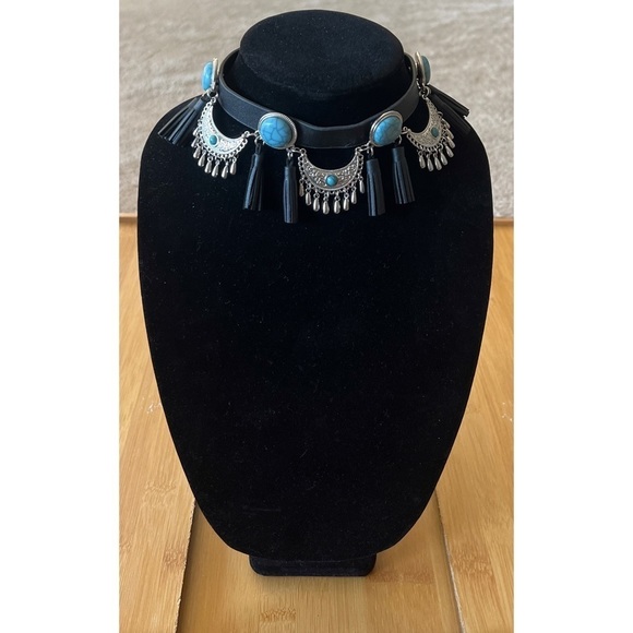 Boho Turquoise Statement Choker - Picture 1 of 3